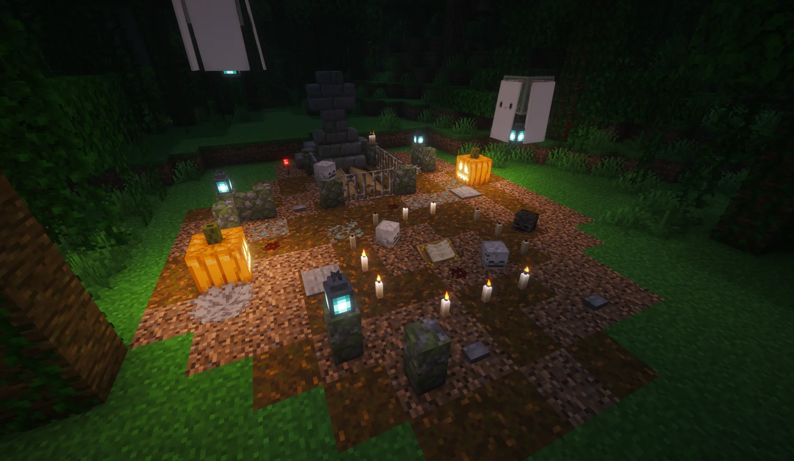 Halloween Ritual Site, a Minecraft build