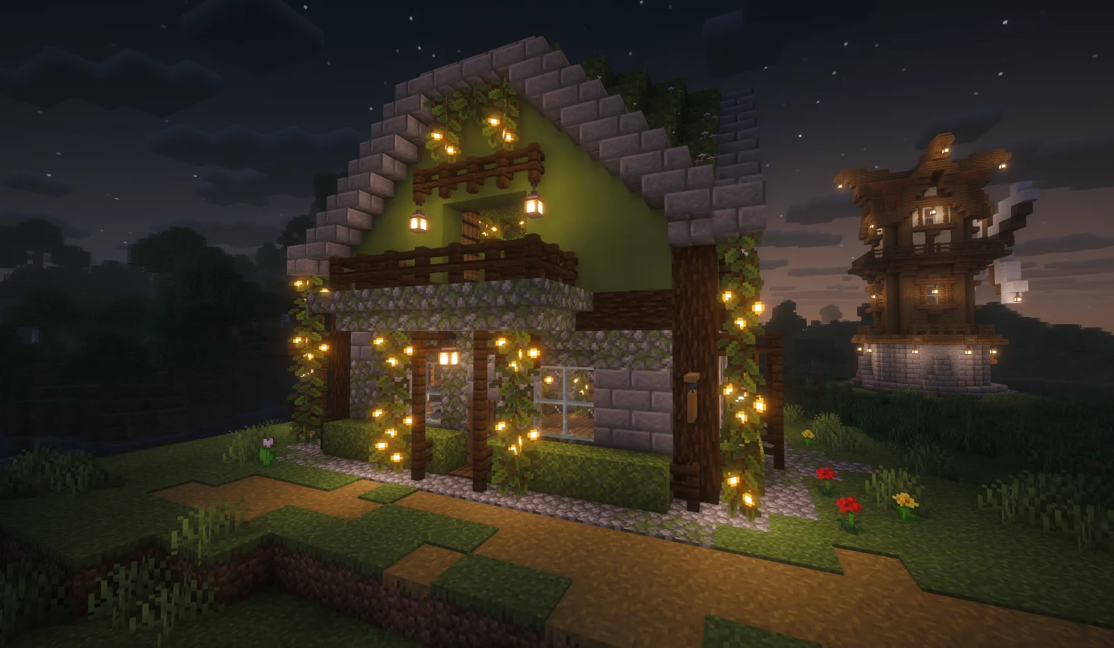 Mossy Minecraft Survival House in Minecraft, photo 2