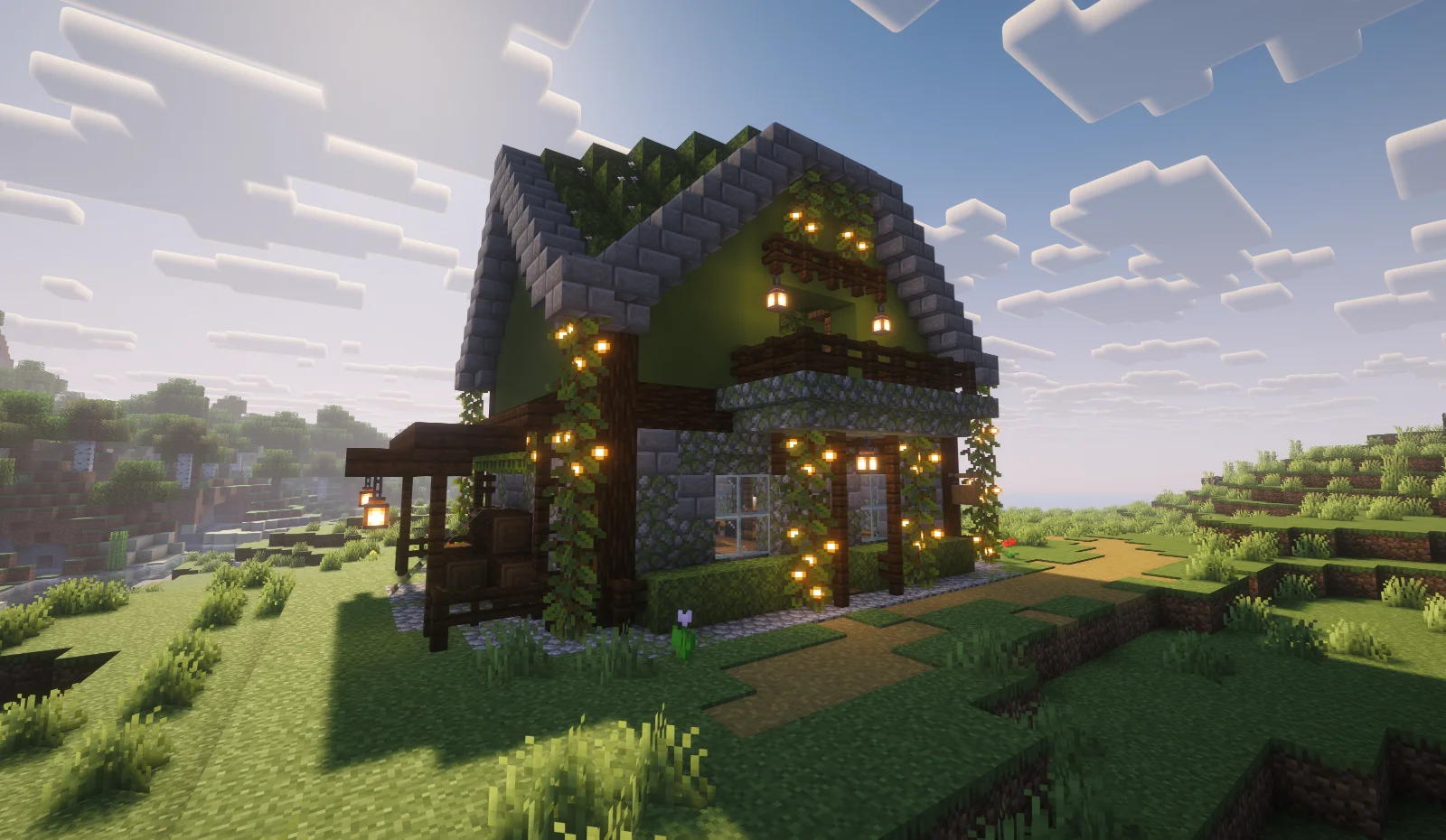 Mossy Minecraft Survival House in Minecraft, photo 3